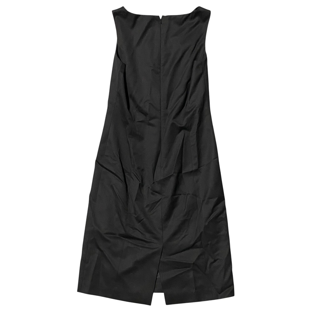 Brooks Brothers Womens Black Pleated Neck Sleeveless Sheath Dress Size 4 - Picture 6 of 6